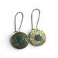 Long Circle Pendant Earrings