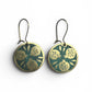 Pomegranate Earrings Circle