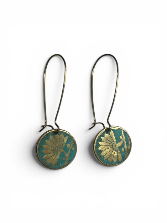 Long Circle Earrings