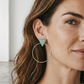 Earrings Triangle Hoop
