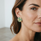 Pomegranate Circle Earrings