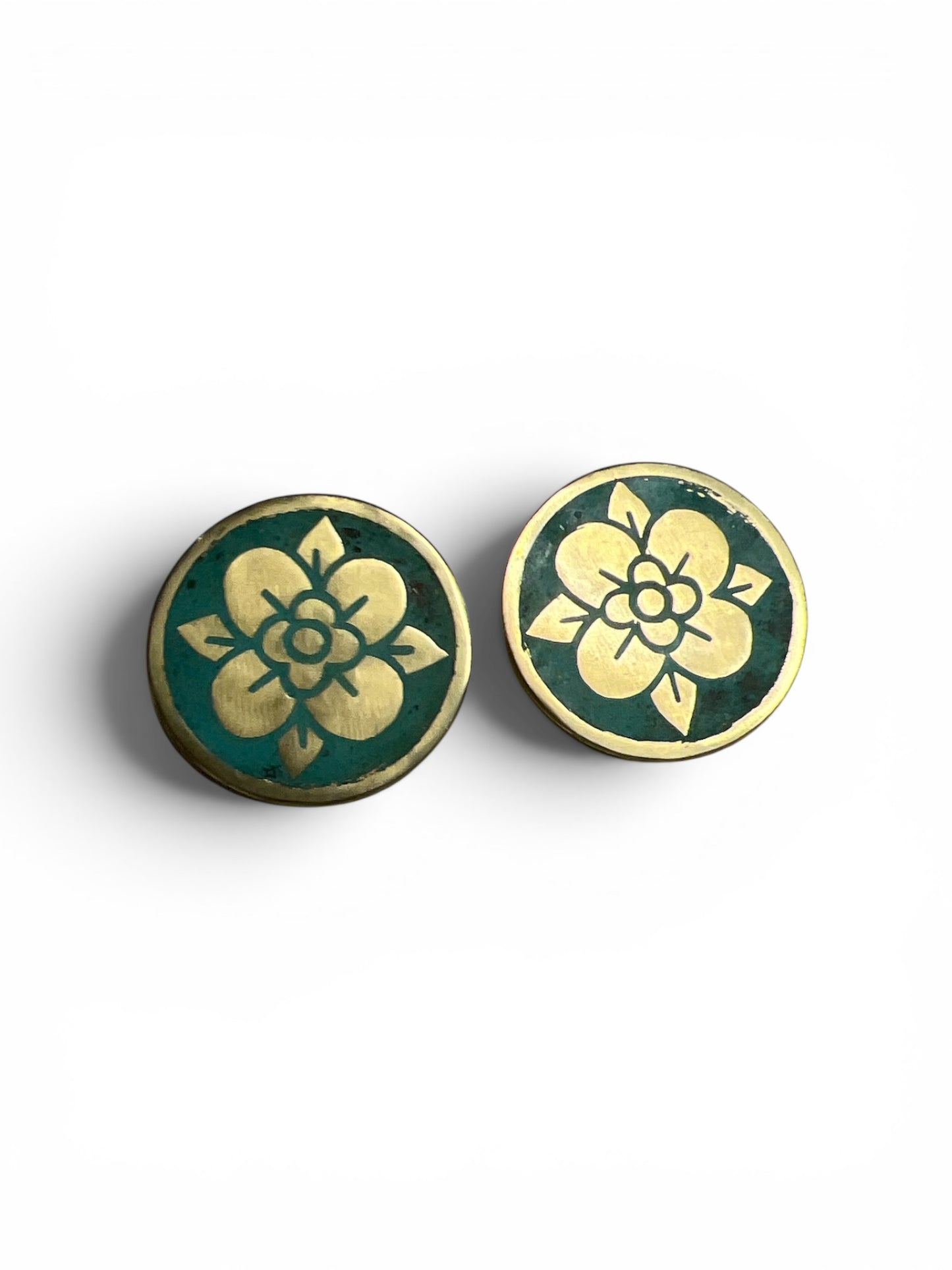 Flower Circle Earrings