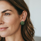 Flower Circle Earrings