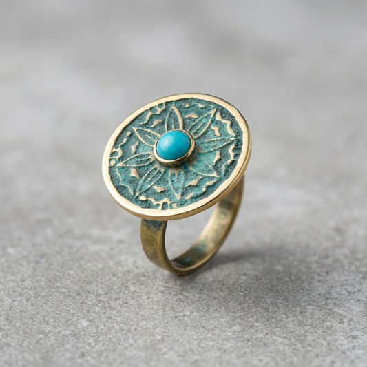 Round Ring with Turquoise