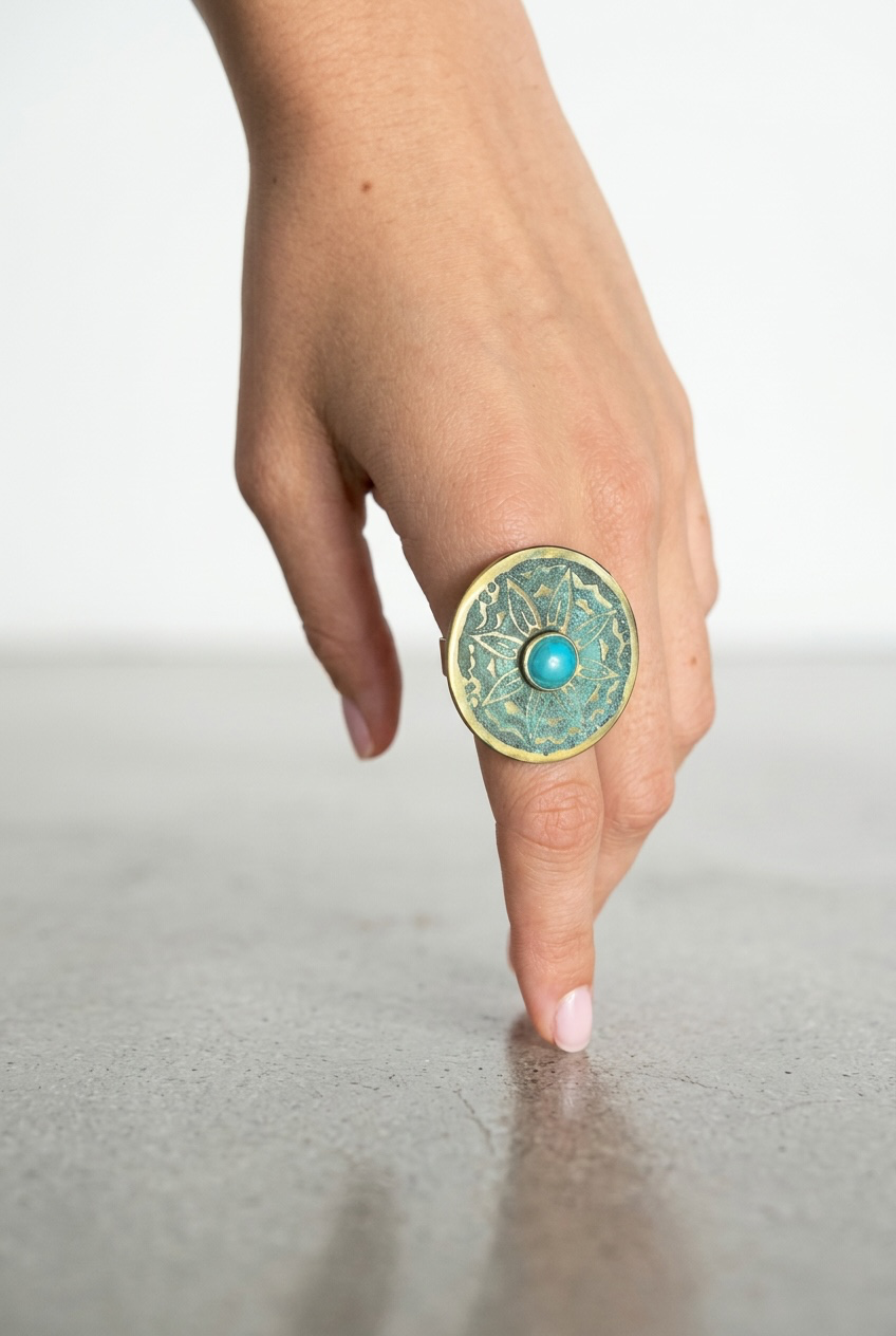 Round Ring with Turquoise