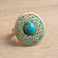 Round Design Ring with Turquoise
