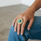Round Design Ring with Turquoise