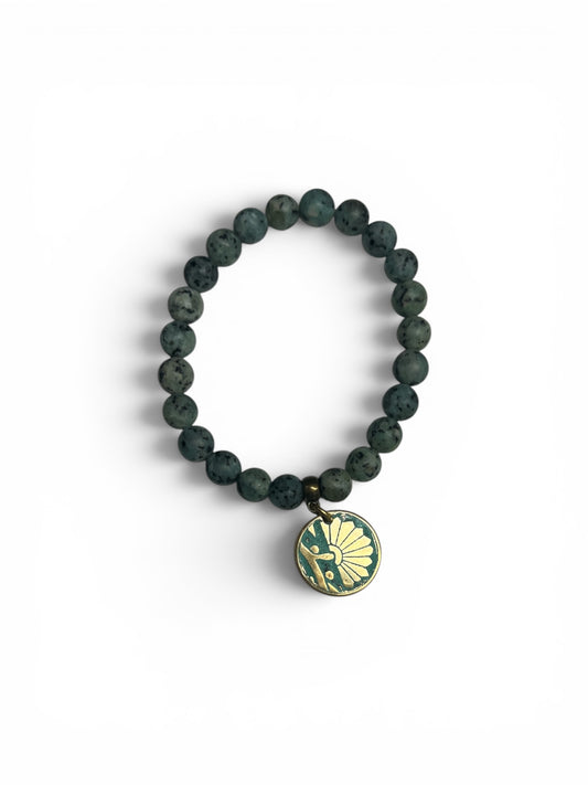 Round Charm Beaded Bracelet