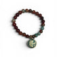 Round Charm Beaded Bracelet