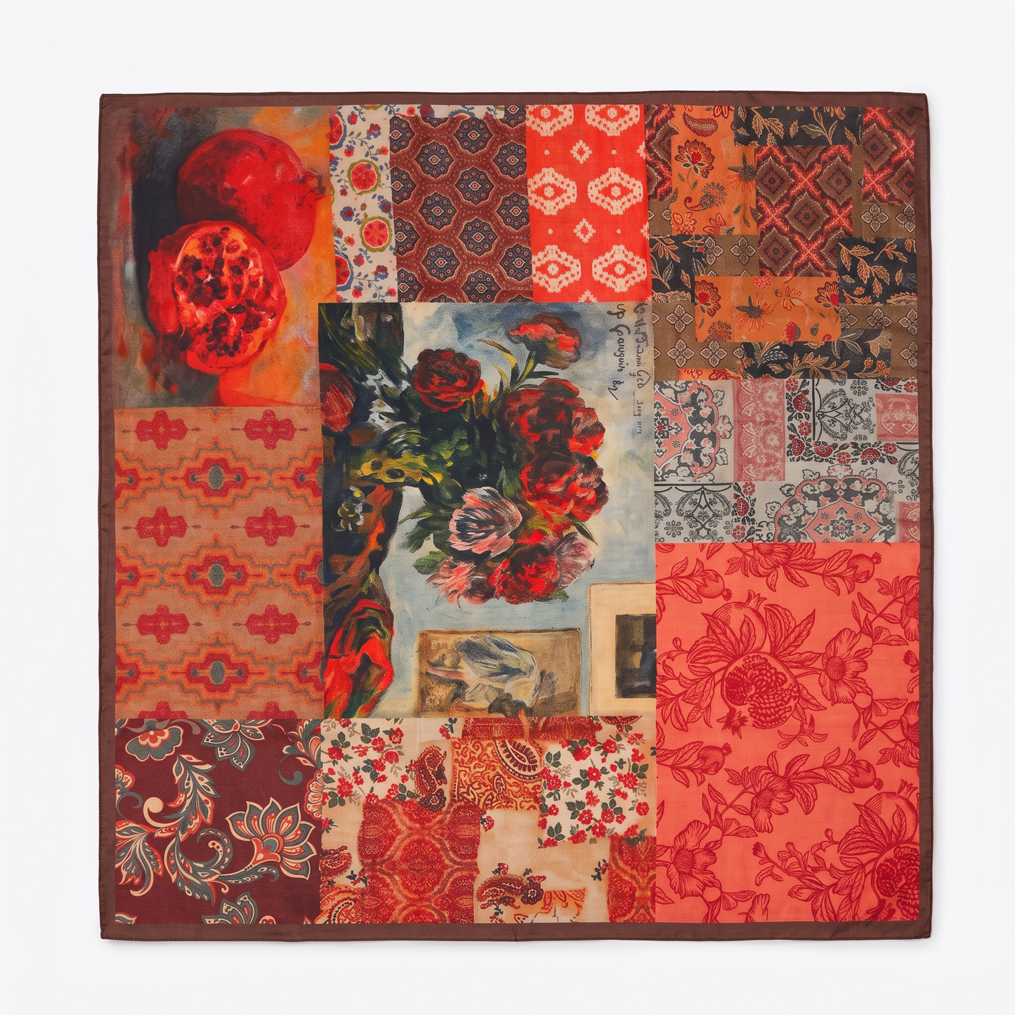 Armenian Pomegranate Cotton Scarf