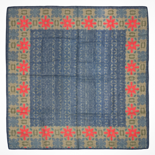 Armenian Geometric Cotton Scarf