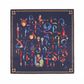 Trchnagir Armenian Alphabet Poly Silk Scarf 5