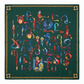 Trchnagir Armenian Alphabet Poly Silk Scarf 7