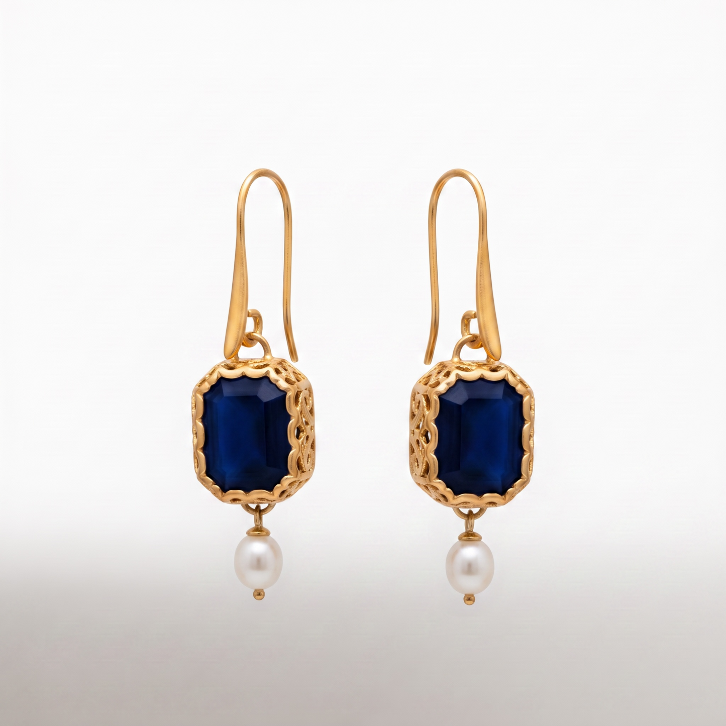 Gold Gem Earrings