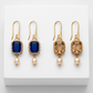 Gold Gem Earrings