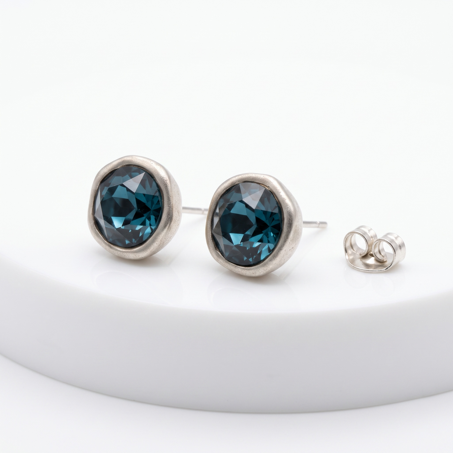 Gem stud earrings