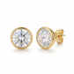 Gem stud earrings