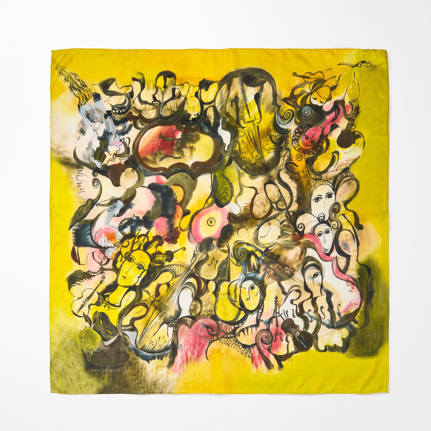 Artistry in Silk Scarf