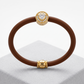Brown heart gem bracelet