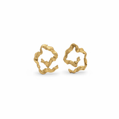 Stainless Steel Textured Earrings