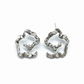 Stainless Steel Textured Earrings