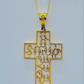 Armenian Initials Cross Necklace