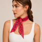 Armenian Alphabet Burgundy Narrow Scarf