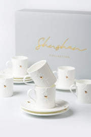 Ladybug Espresso Cups and Saucers