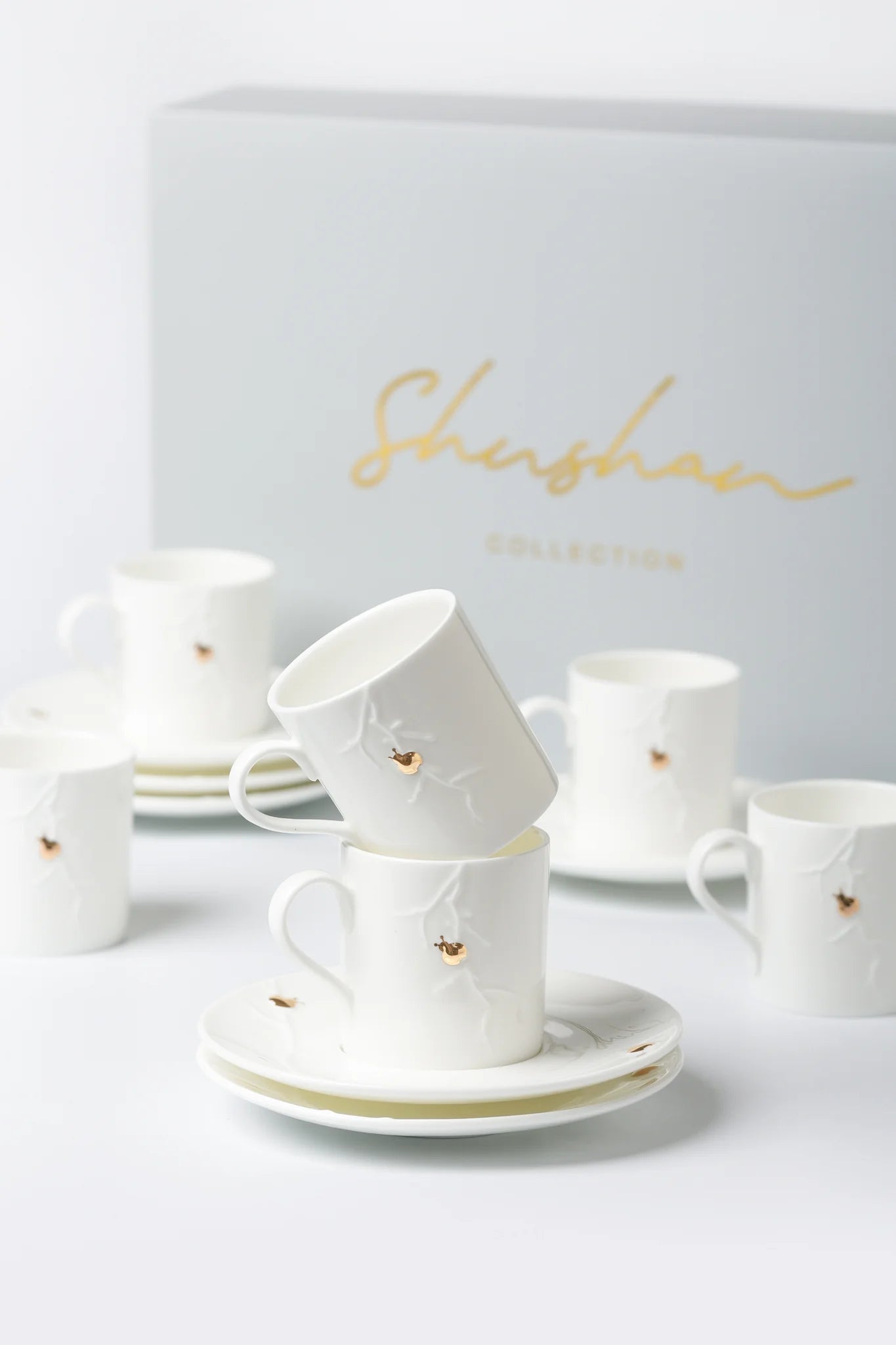 Ladybug Espresso Cups and Saucers