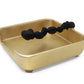 Square Napkin Holder With Black Pebble Design