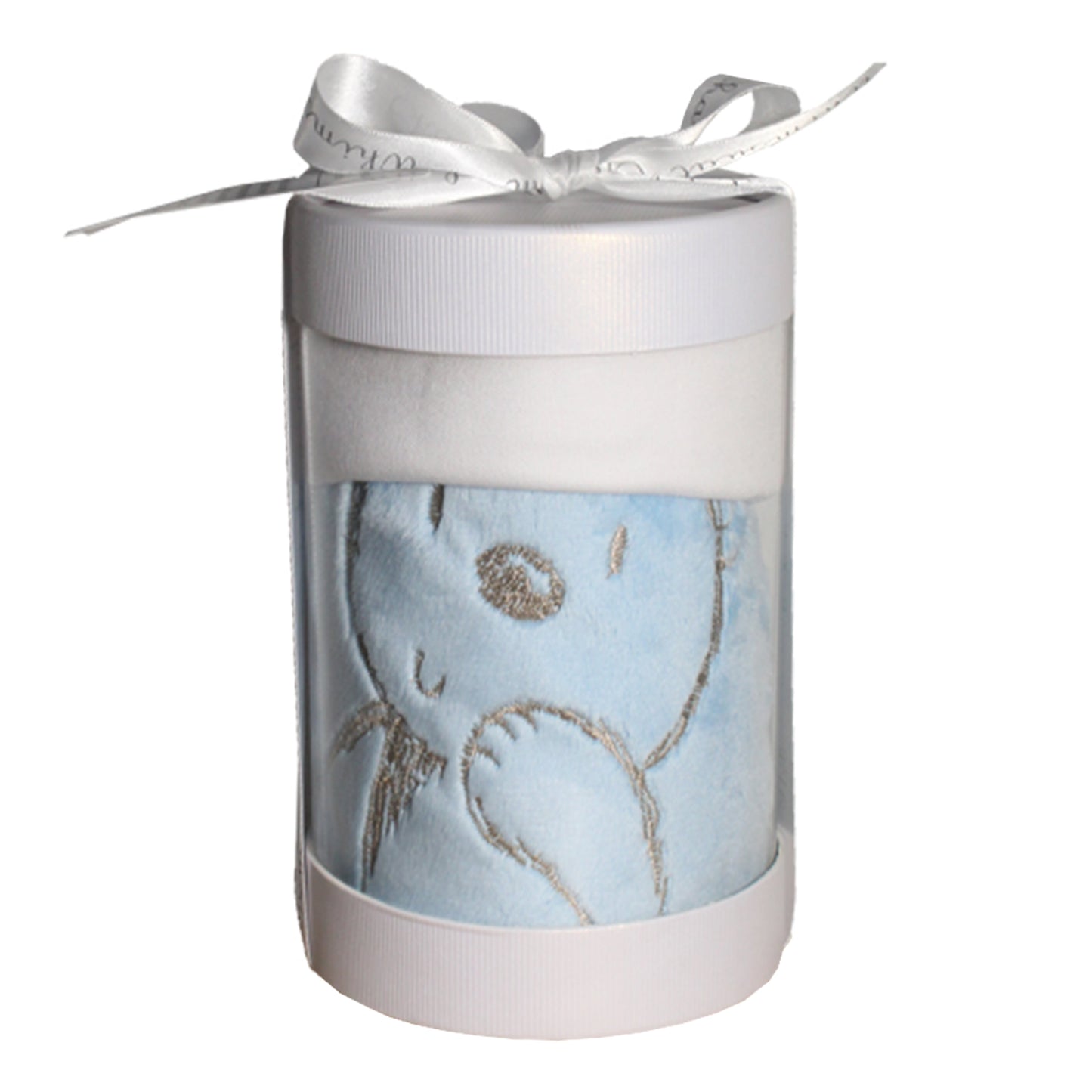 Security Blanket with Beanie | Bear Embroidered