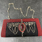 Crimson Elegance Clutch