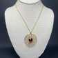 Golden Aura Amber Pendant Necklace