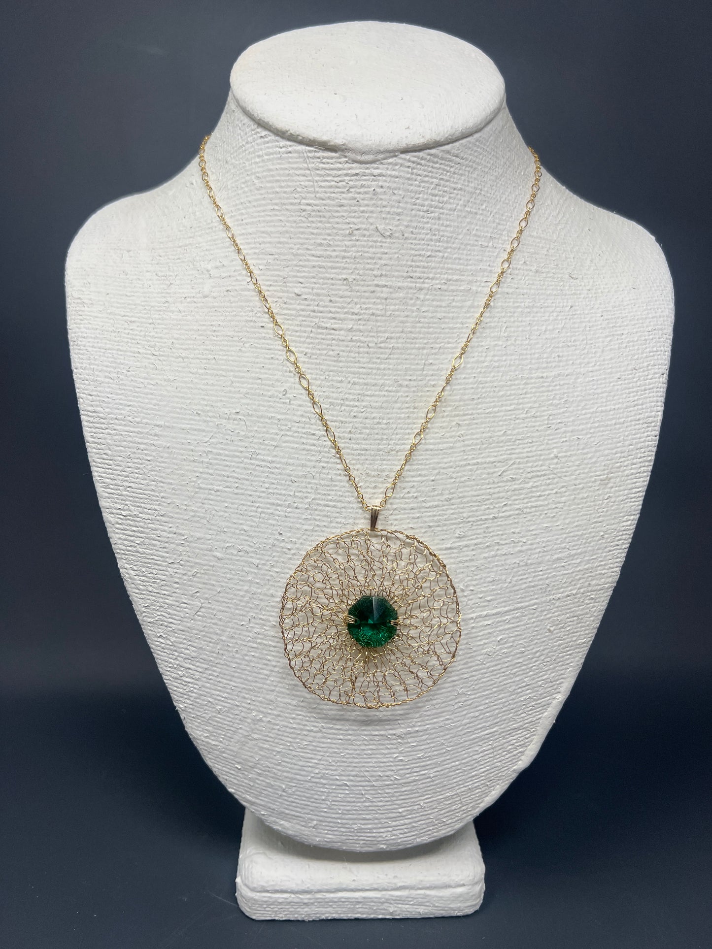 Swarovski Circle Pendant Necklace