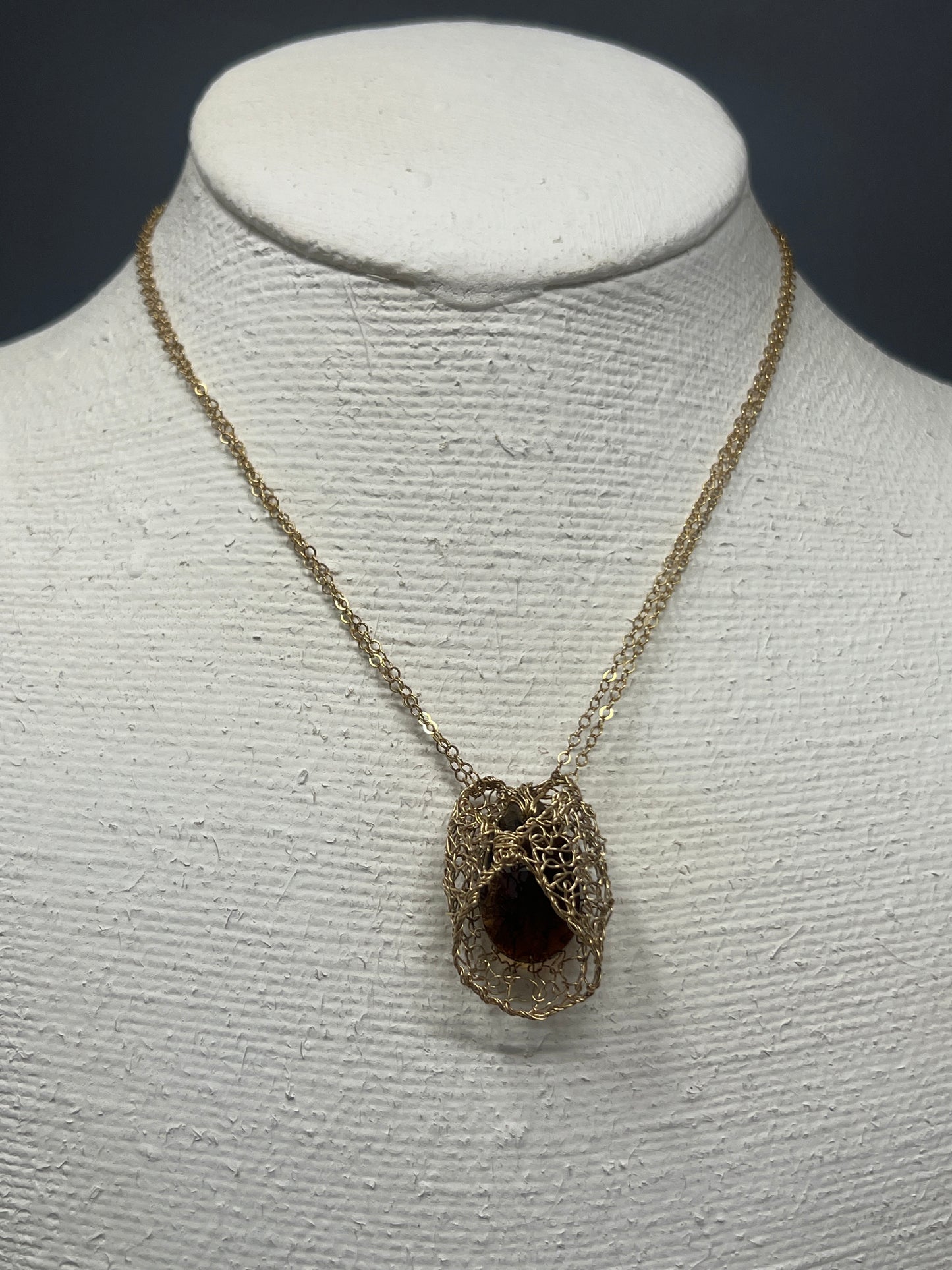 Basket Pendant Necklace