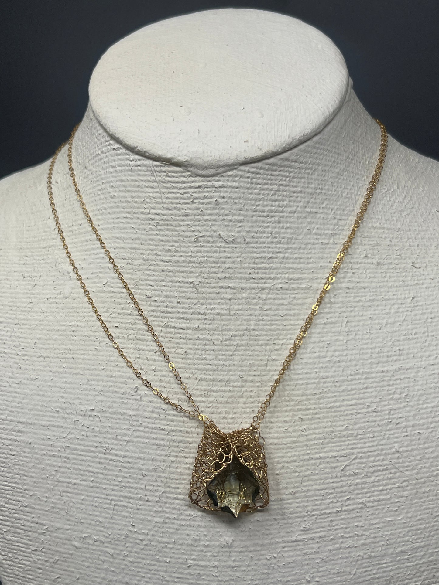 Basket Pendant Necklace