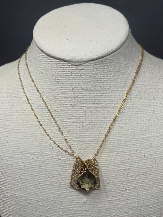 Basket Pendant Necklace