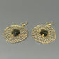 Swarovski Crystal Circle Earrings
