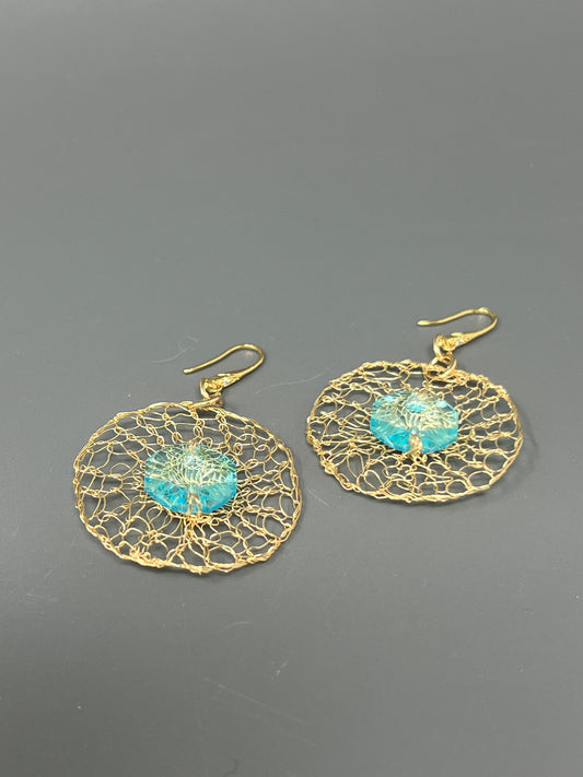 Swarovski Crystal Circle Earrings
