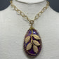 Agate Leaf Pendant Necklace