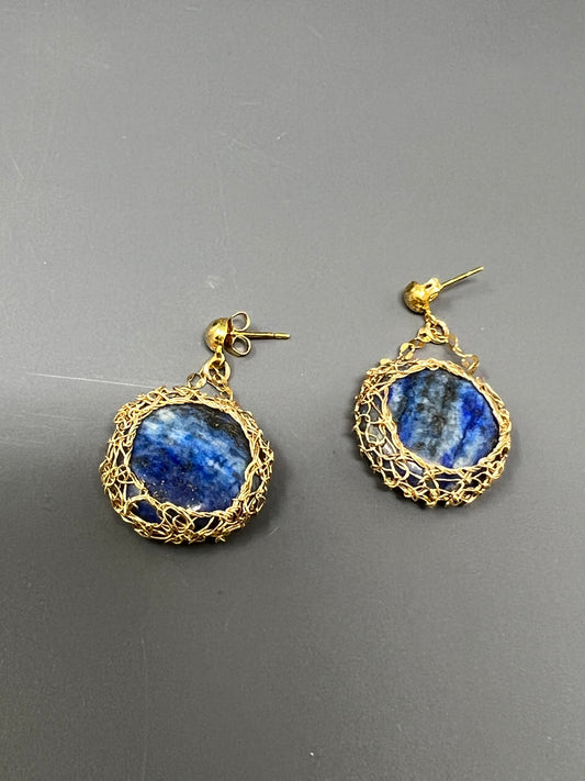 Lapis Lazuli Goldfilled Earrings