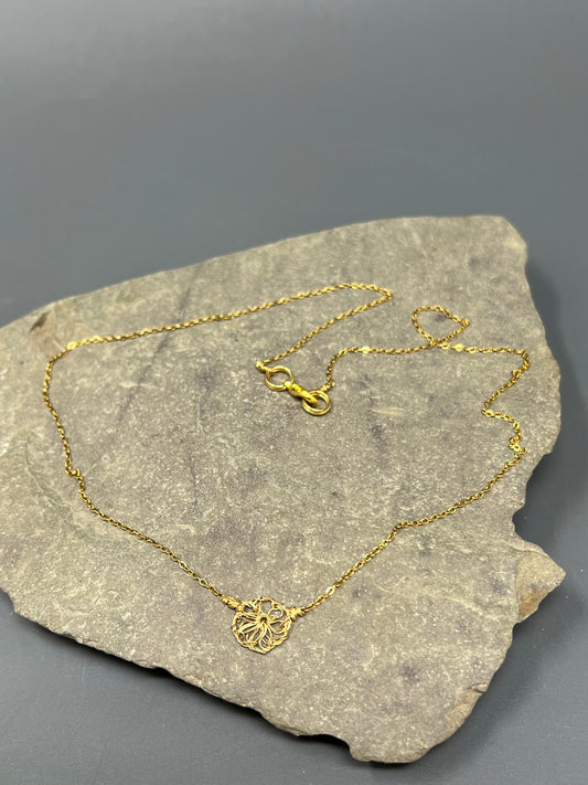Golden Filigree Necklace