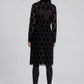 Velvet & Embroidered Lace Trench Coat
