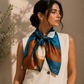 Desert Blue Abstract Art Scarf