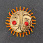 Enamel Funny Sun Brooch
