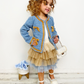 Hello Darling Blue Tweed Jacket & Tulle Skirt