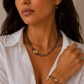 Champagne Crystal Paperclip Chain Bracelet