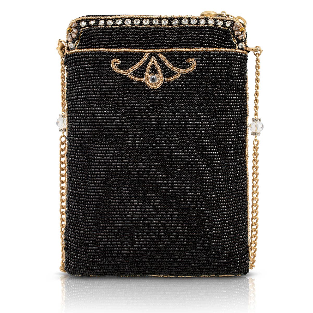Royalty Gold Crown Mini Crossbody Handbag