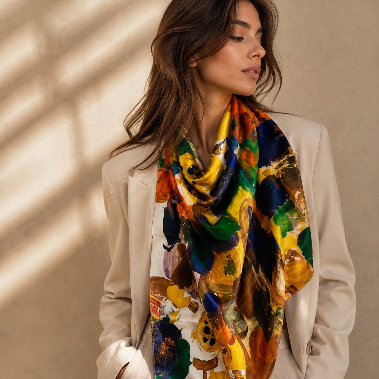 Autumn Palette Art Scarf