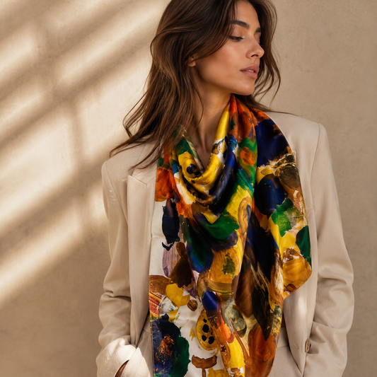 Autumn Palette Art Scarf